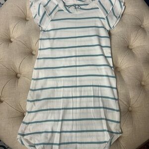 Chaser Kids Casual Dress - White and Blue Stripes